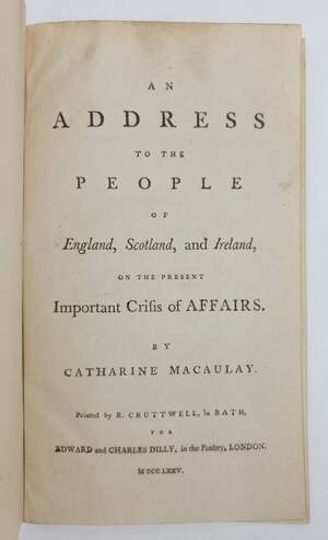 AN ADDRESS TO THE PEOPLE OF ENGLAND, SCOTLAND, AND IRELAND, ON THE PRESENT IMPORTANT CRISIS OF AFFAIRS
