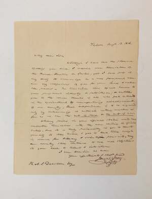 JOSEPH STORY | AUTOGRAPH LETTER SIGNED (ADDRESSED TO HENRY A.S. DEARBORN)