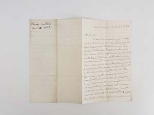 ROGER B. TANEY | SIGNED LETTER TO ASSOCIATE JUSTICE MCLEAN (1859)