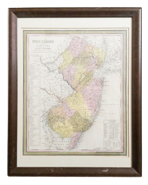 NEW JERSEY REDUCED FROM T. GORDON'S MAP BY H. S. TANNER