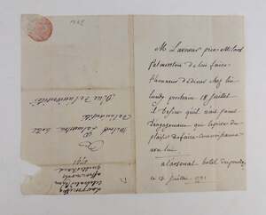 ANTOINE-LAURENT LAVOISIER | 1791 AUTOGRAPH LETTER