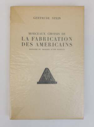 MORCEAUX CHOISIS DE LA FABRICATION DES AMERICAINS. HISTOIRE DU PROGRÈS D'UNE FAMILLE [Signed]