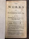 THE WORKS OF ALEXANDER POPE [Three Volumes]