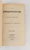 DAS OBLIGATIONENRECT ALS THEIL DES HEUTIGEN ROMISCHEN RECHTS [Two volumes]