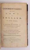 COMMENTARIES ON THE LAWS OF ENGLAND. IN FOUR BOOKS [Four Volumes]