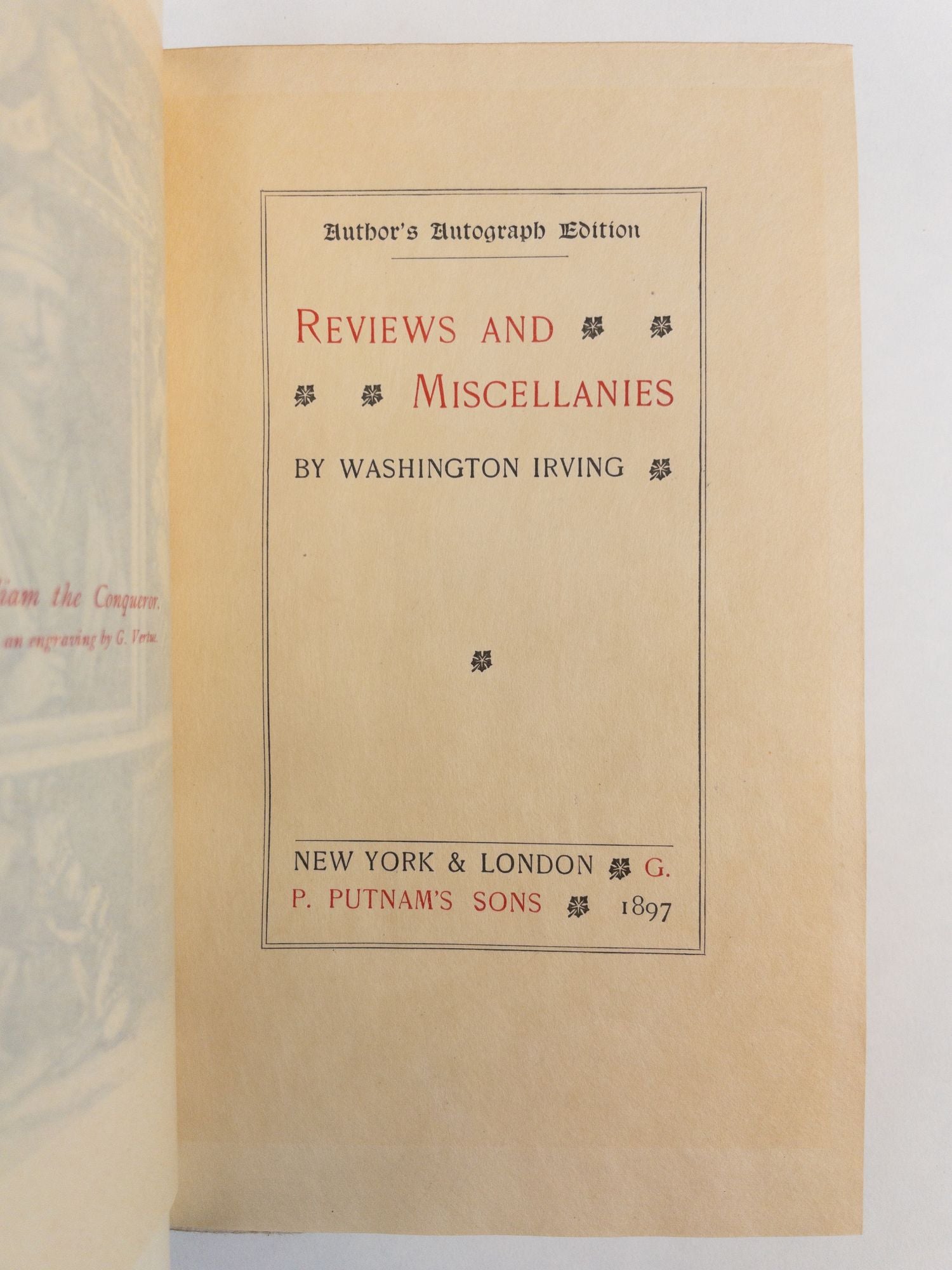 Product Image for THE WORKS OF WASHINGTON IRVING [The Author's Autograph Edition] [Forty Volumes]