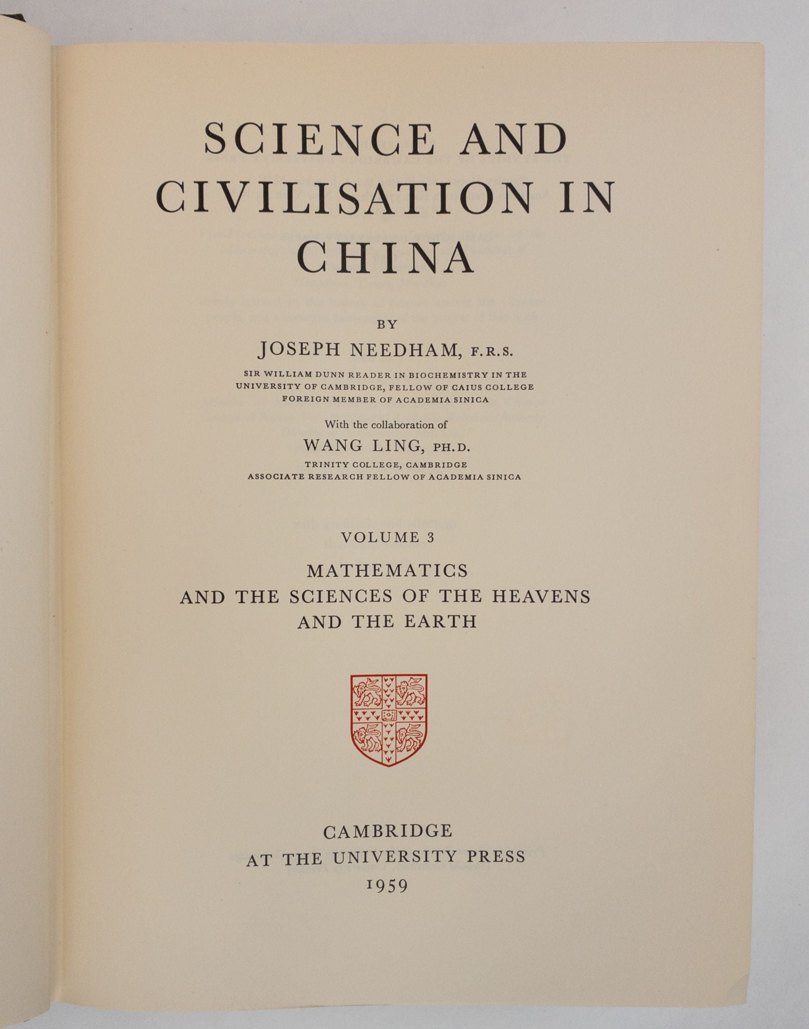 Product Image for SCIENCE & CIVILISATION IN CHINA [Nine Volumes Only]