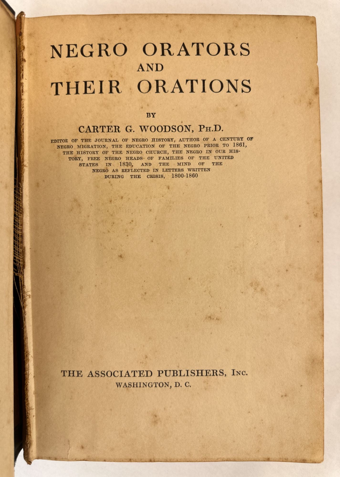 Product Image for NEGRO ORATORS AND THEIR ORATIONS [Signed]