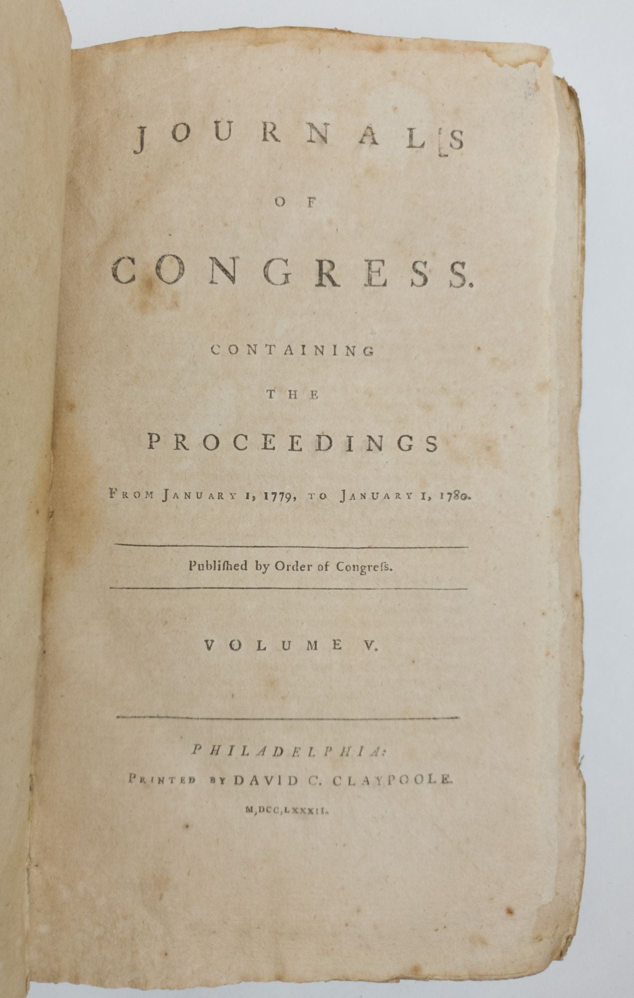 Product Image for JOURNALS OF CONGRESS [Volumes II - V, VII - IX]
