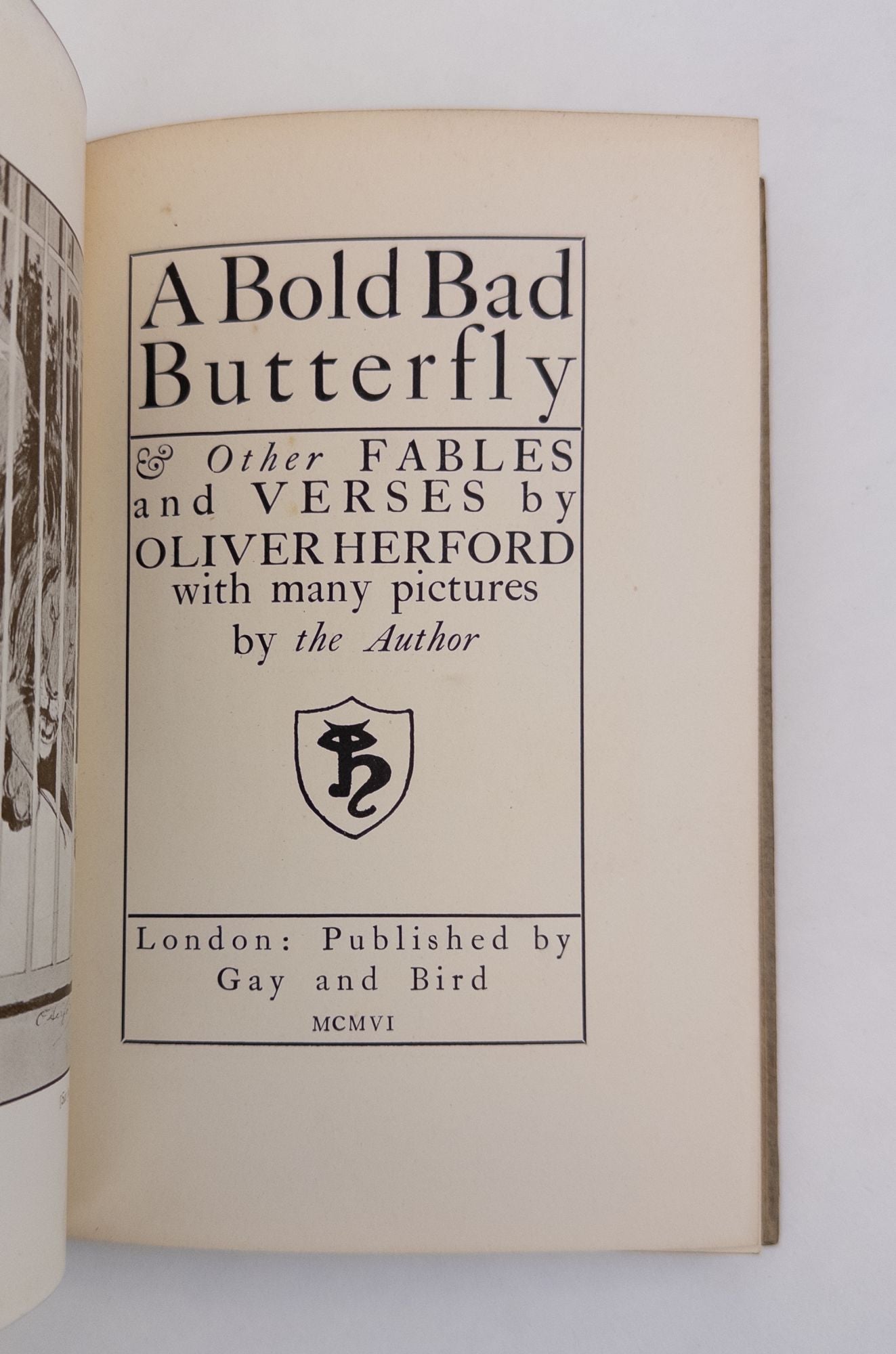 Product Image for A BOLD BAD BUTTERFLY & OTHER FABLES AND VERSES