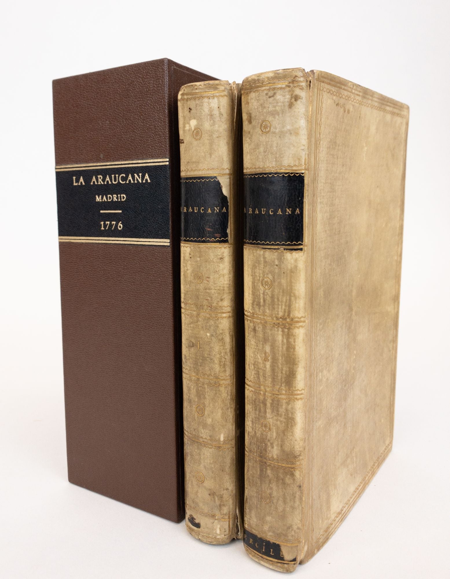 Product Image for LA ARAUCANA. DIRIGIDA AL REY DON FELIPE NUESTRO SEÑOR. [Two Volumes] [Robert Southey's Copy]