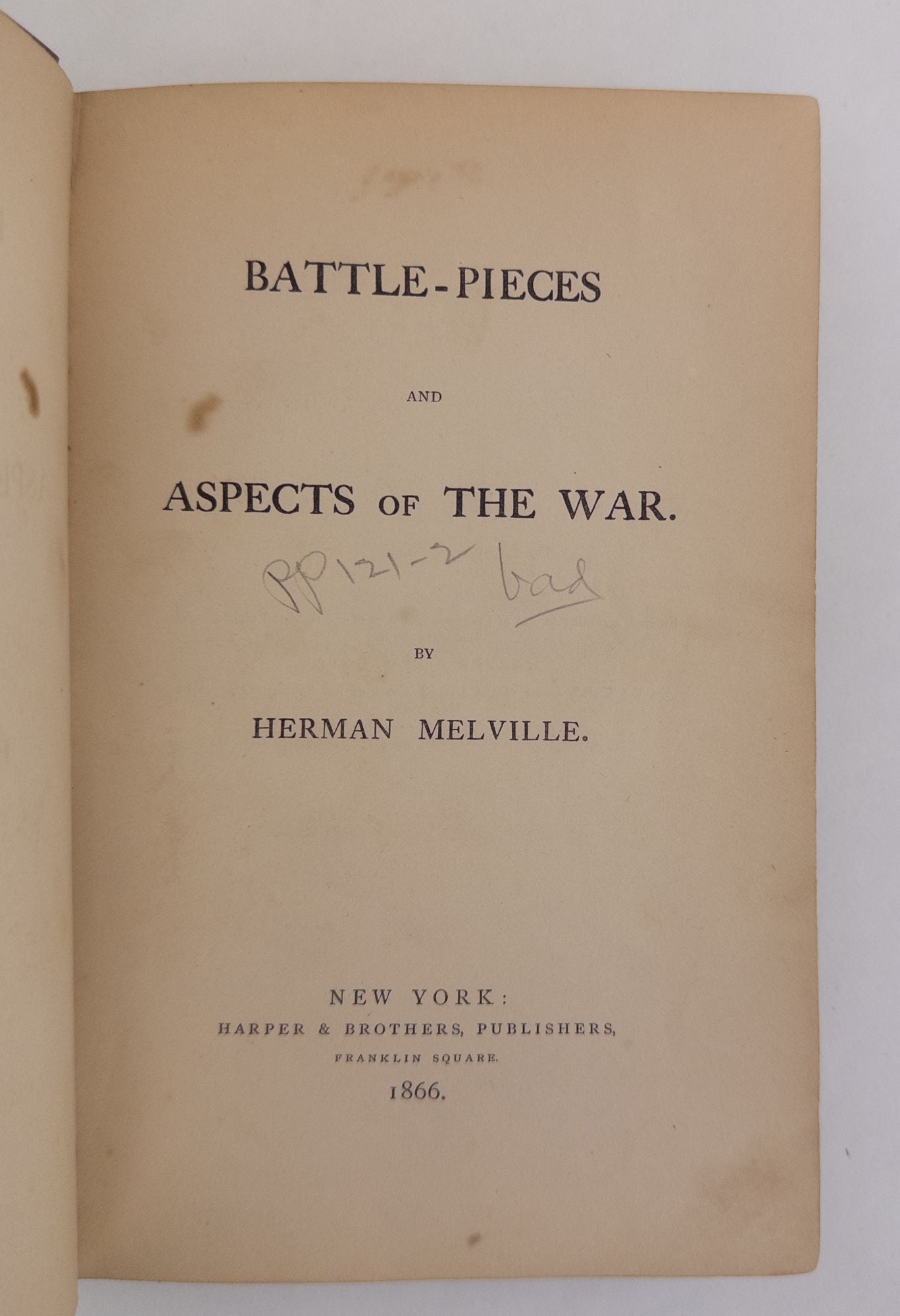 Product Image for BATTLE-PIECES AND ASPECTS OF THE WAR