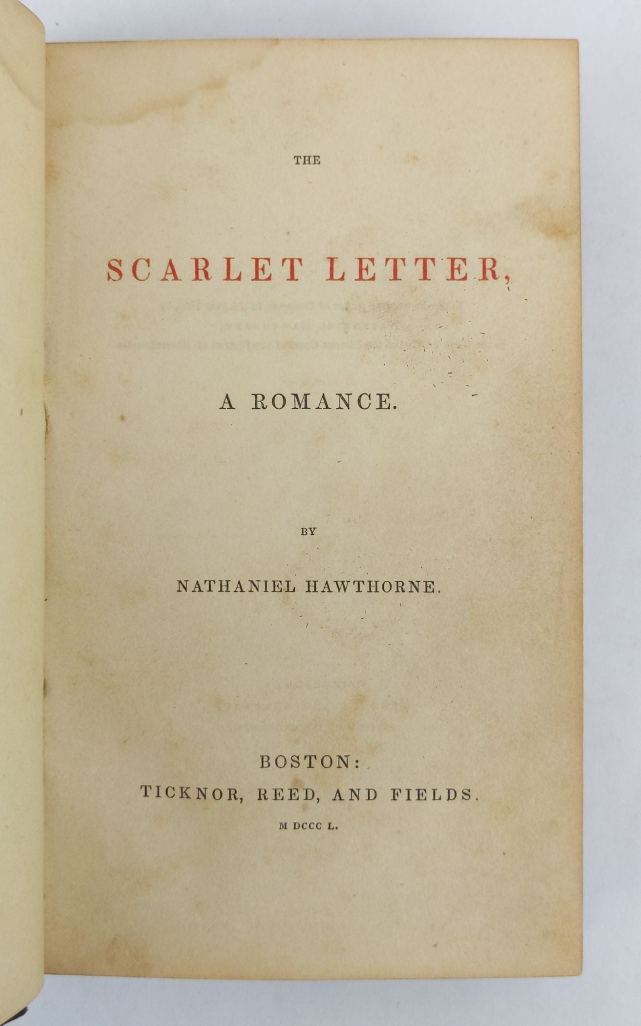 Product Image for THE SCARLET LETTER: A ROMANCE