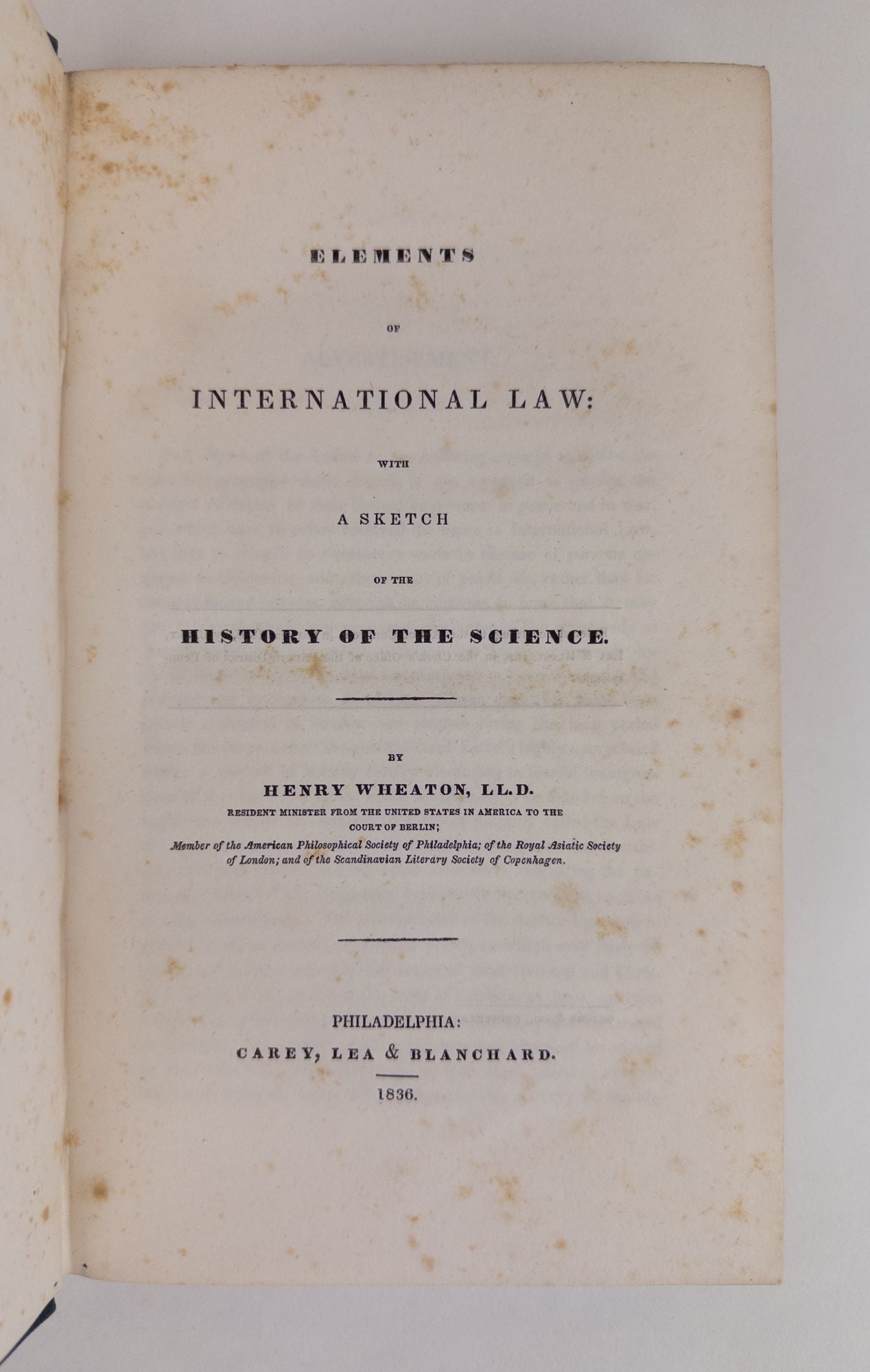Product Image for ELEMENTS OF INTERNATIONAL LAW: WITH A SKETCH OF THE HISTORY OF THE SCIENCE