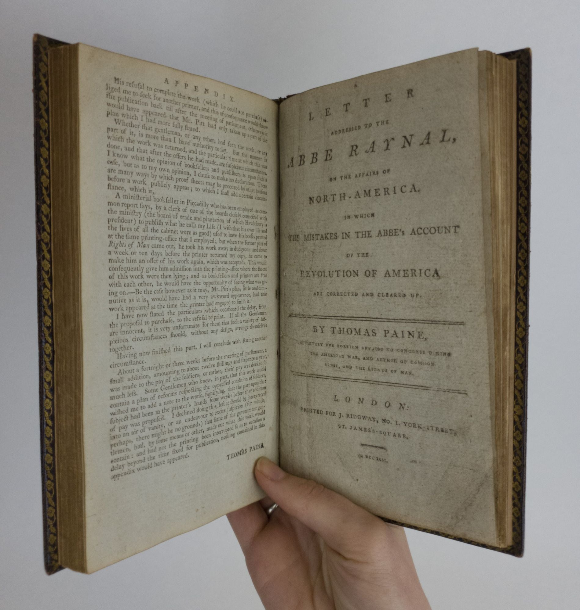Product Image for RIGHTS OF MAN; [Bound with] RIGHTS OF MAN PART THE SECOND; [Bound with] A LETTER ADDRESSED TO THE ABBE RAYNAL; [With] AN 1815 HORSE SHOW ADVERTISEMENT
