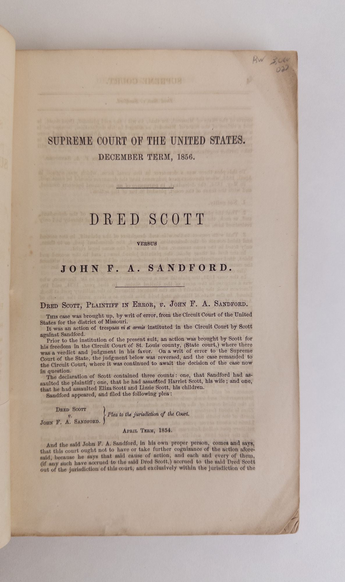 Product Image for REPORT OF THE DECISION OF THE SUPREME COURT OF THE UNITED STATES, AND THE OPINIONS OF THE JUDGES THEREOF, IN THE CASE OF DRED SCOTT VERSUS JOHN F. A. SANDFORD
