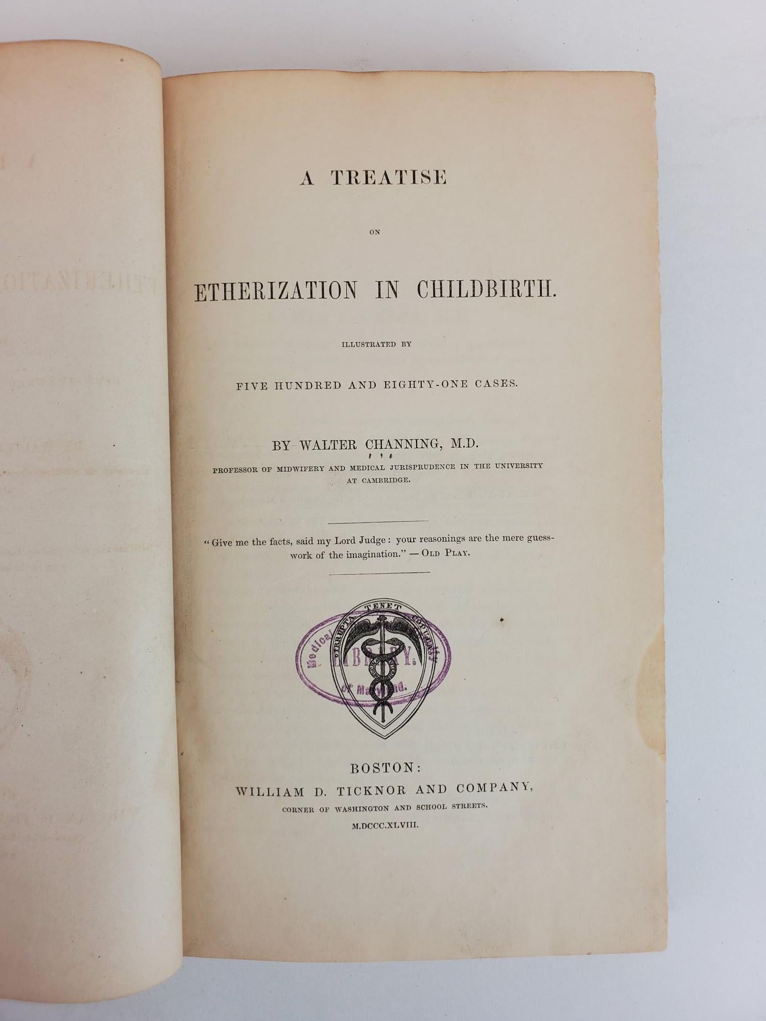 Product Image for A TREATISE ON ETHERIZATION IN CHILDBIRTH
