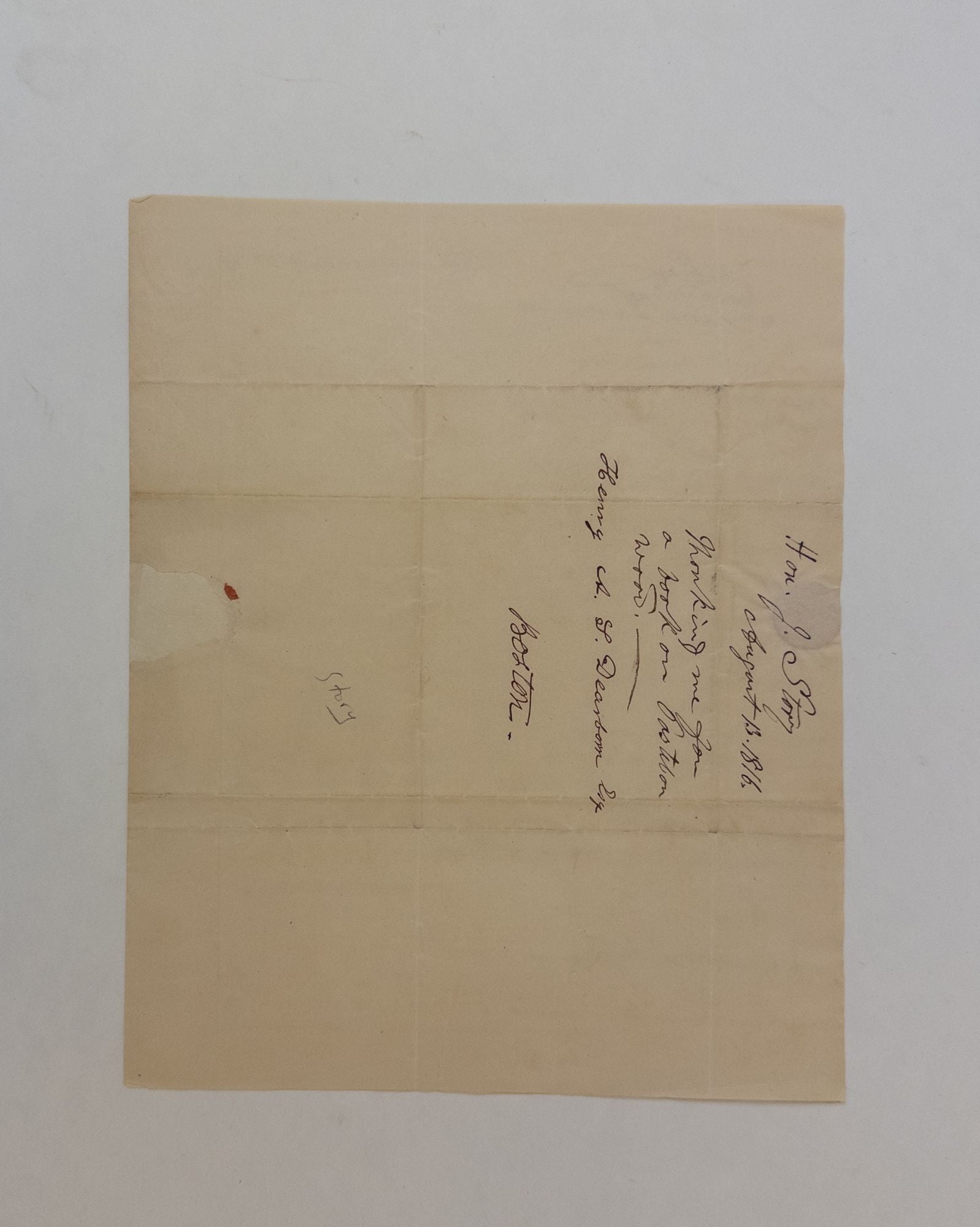Product Image for JOSEPH STORY | AUTOGRAPH LETTER SIGNED (ADDRESSED TO HENRY A.S. DEARBORN)