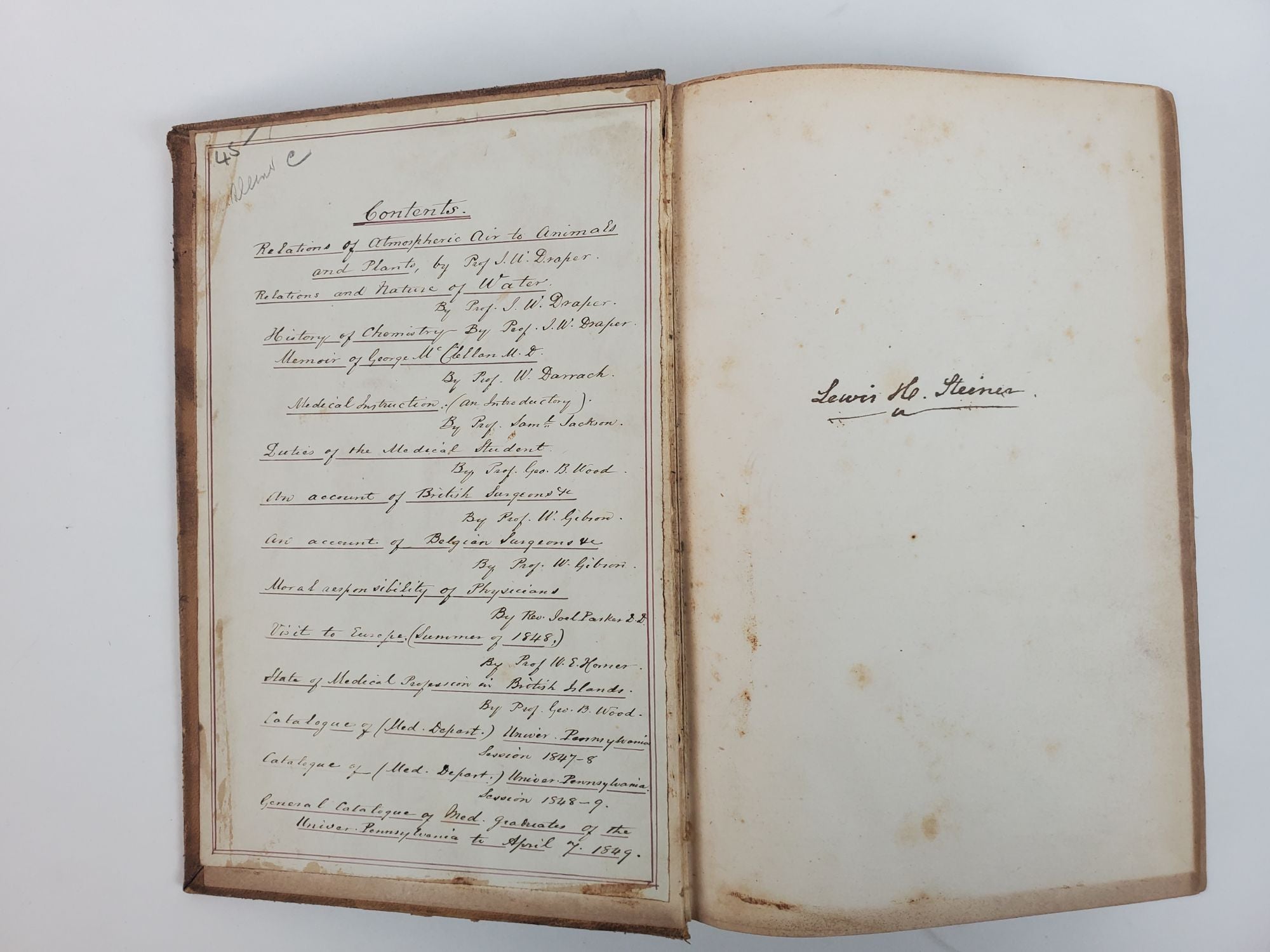Product Image for [Fourteen Nineteenth Century Medical Pamphlets, Bound Together] [Signed by Lewis H. Steiner]
