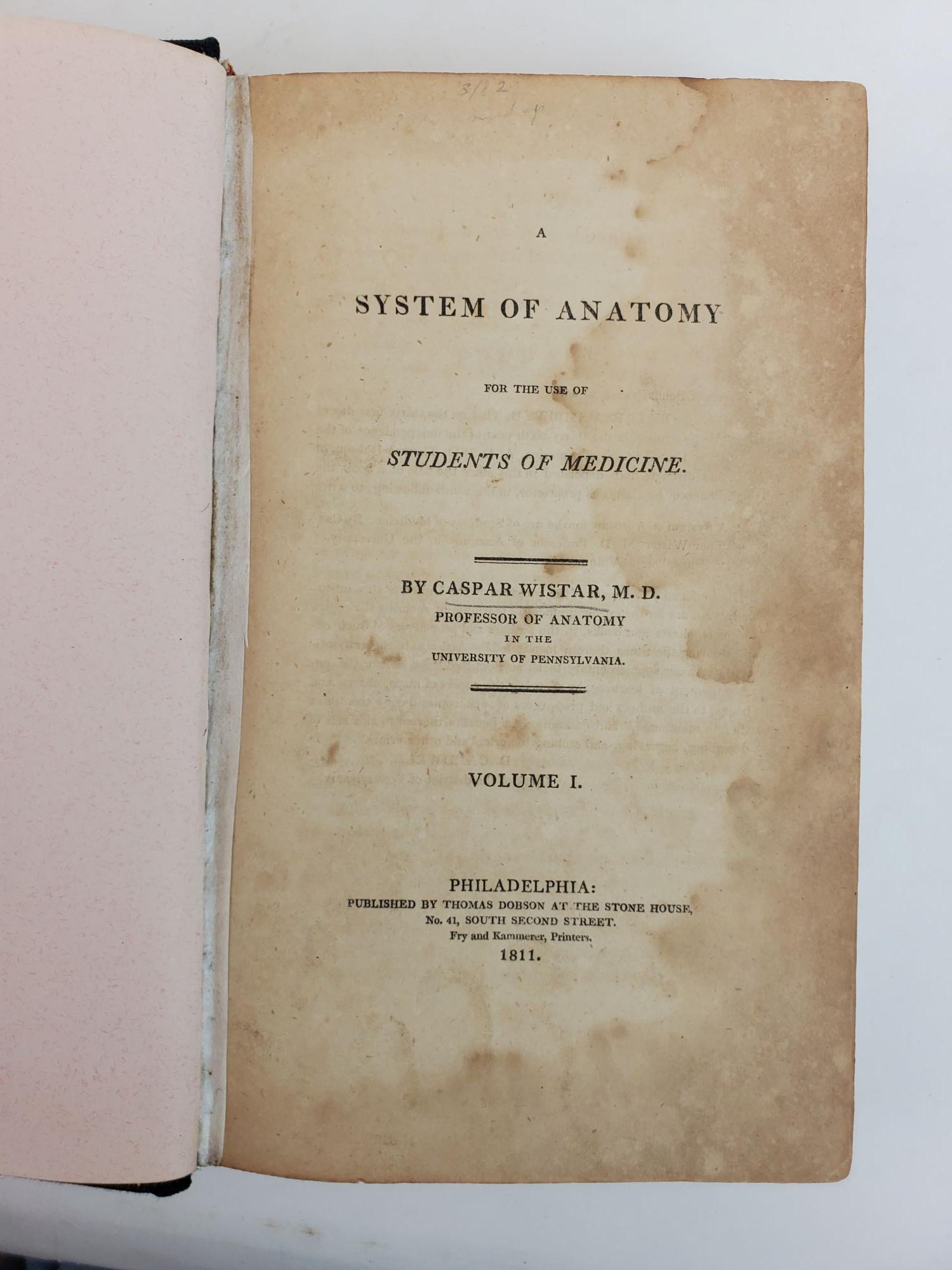 Product Image for A SYSTEM OF ANATOMY FOR THE USE OF STUDENTS [Five Parts in Three Volumes]