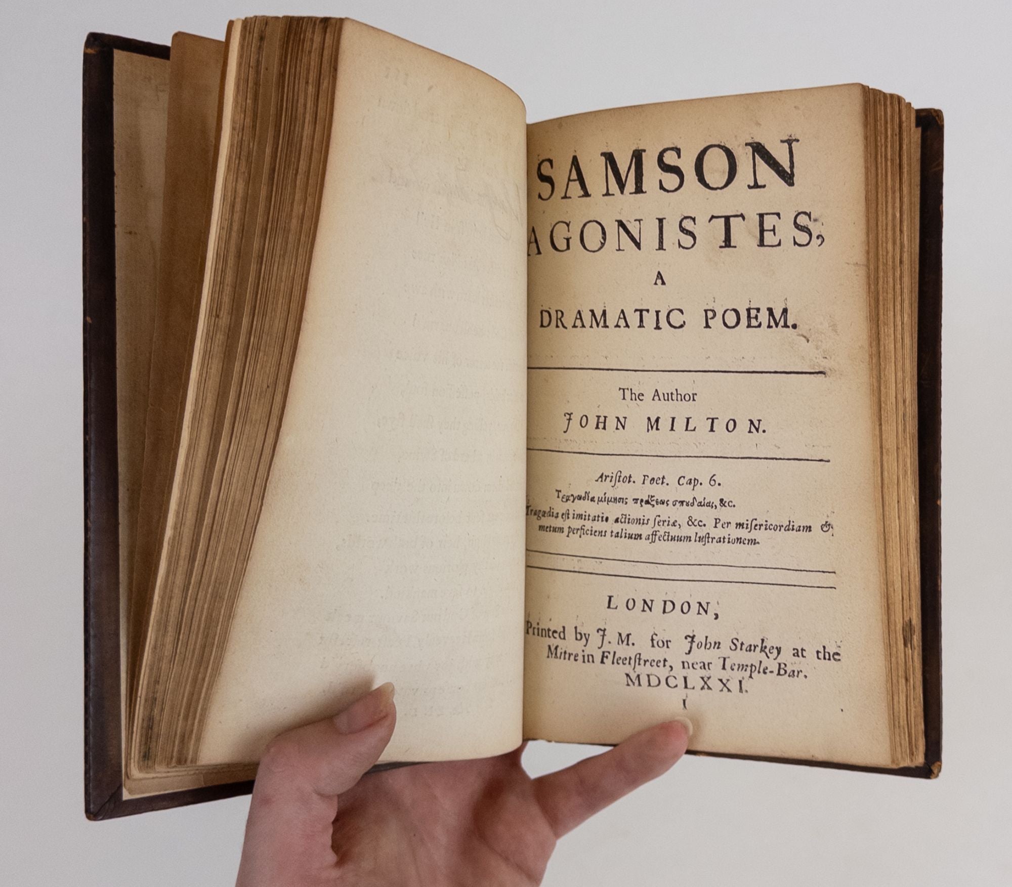 Product Image for PARADISE REGAIN'D. A POEM IN IV BOOKS. TO WHICH IS ADDED SAMSON AGONISTES