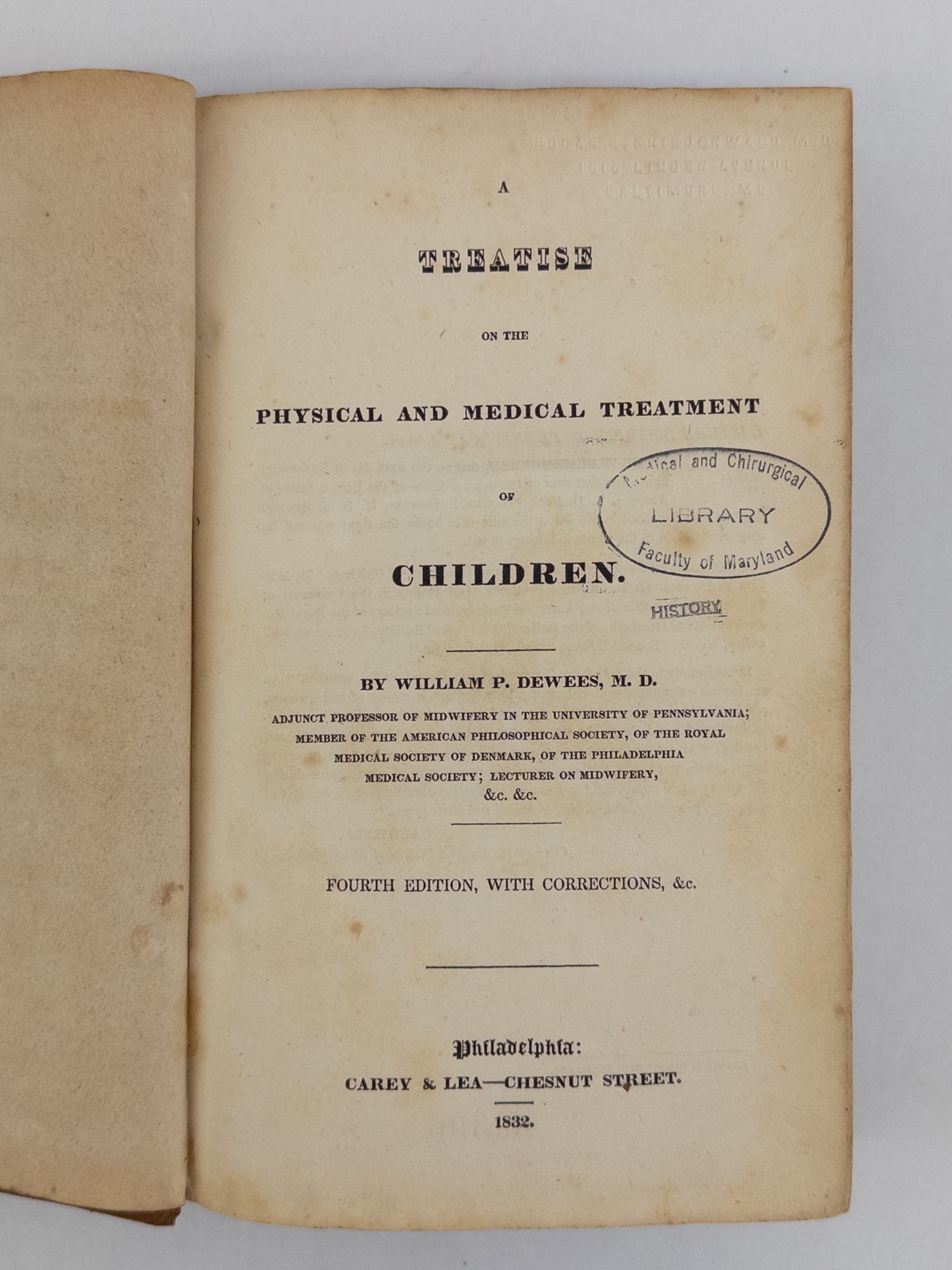 Product Image for A TREATISE ON THE PHYSICAL AND MEDICAL TREATMENT OF CHILDREN