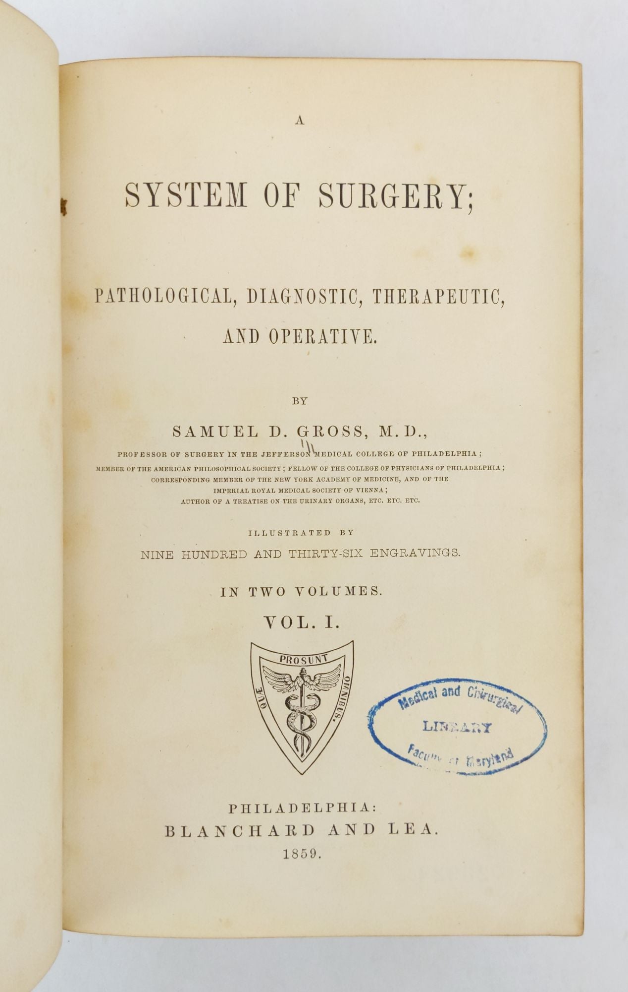 Product Image for A SYSTEM OF SURGERY; PATHOLOGICAL, DIAGNOSTIC, THERAPEUTIC, AND OPERATIVE. ILLUSTRATED BY NINE HUNDRED AND THIRTY-SIX ENGRAVINGS [Two Volumes]