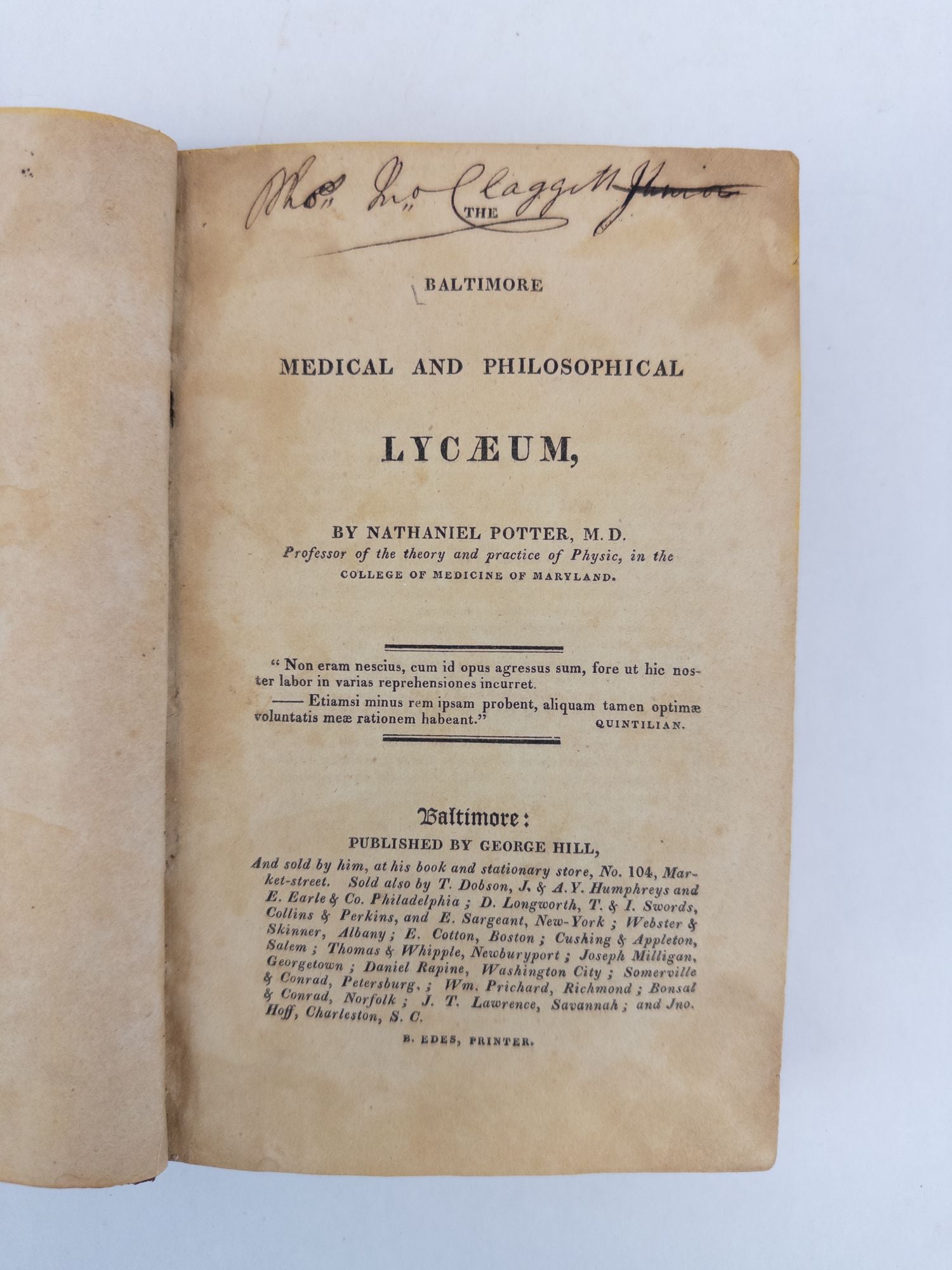 Product Image for THE BALTIMORE MEDICAL AND PHILOSOPHICAL LYCAEUM
