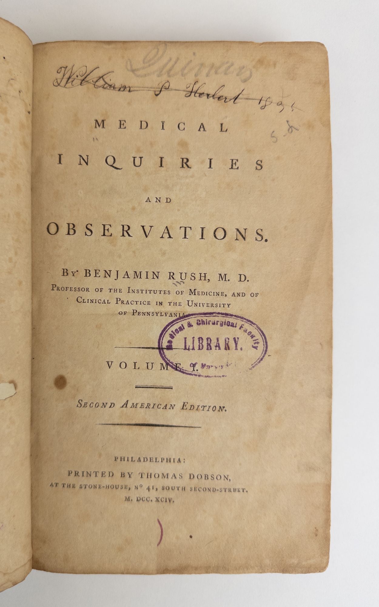 Product Image for MEDICAL INQUIRIES AND OBSERVATIONS [Five Volumes]