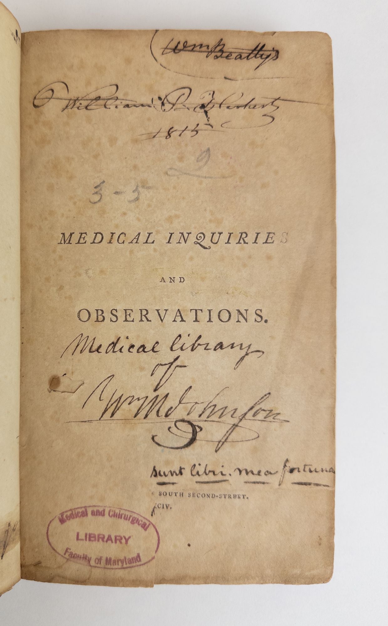 Product Image for MEDICAL INQUIRIES AND OBSERVATIONS [Five Volumes]