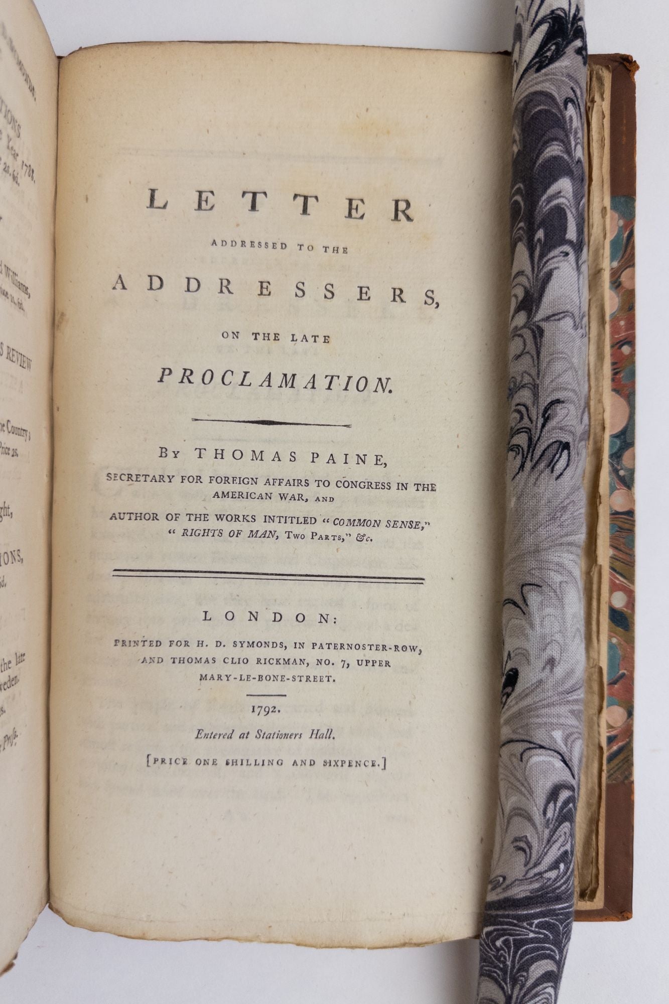 Product Image for RIGHTS OF MAN [Bound with] RIGHTS OF MAN PART THE SECOND [Bound with TWO LETTERS TO LORD ONSLOW [Bound with] LETTER ADDRESSED TO THE ADDRESSERS ON THE LATE PROCLAMATION