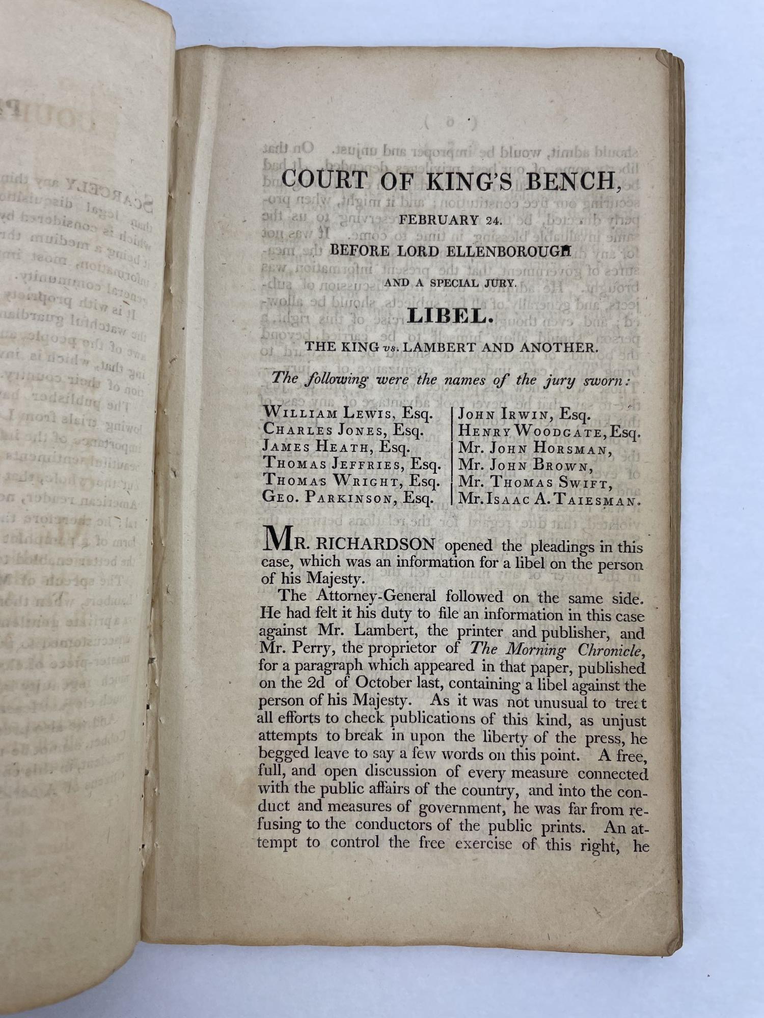 Product Image for Trial of Messrs. Lambert & Perry. To Which Also is Added, the Trial of William Cobbet, for Libelling His Present Majesty, George III