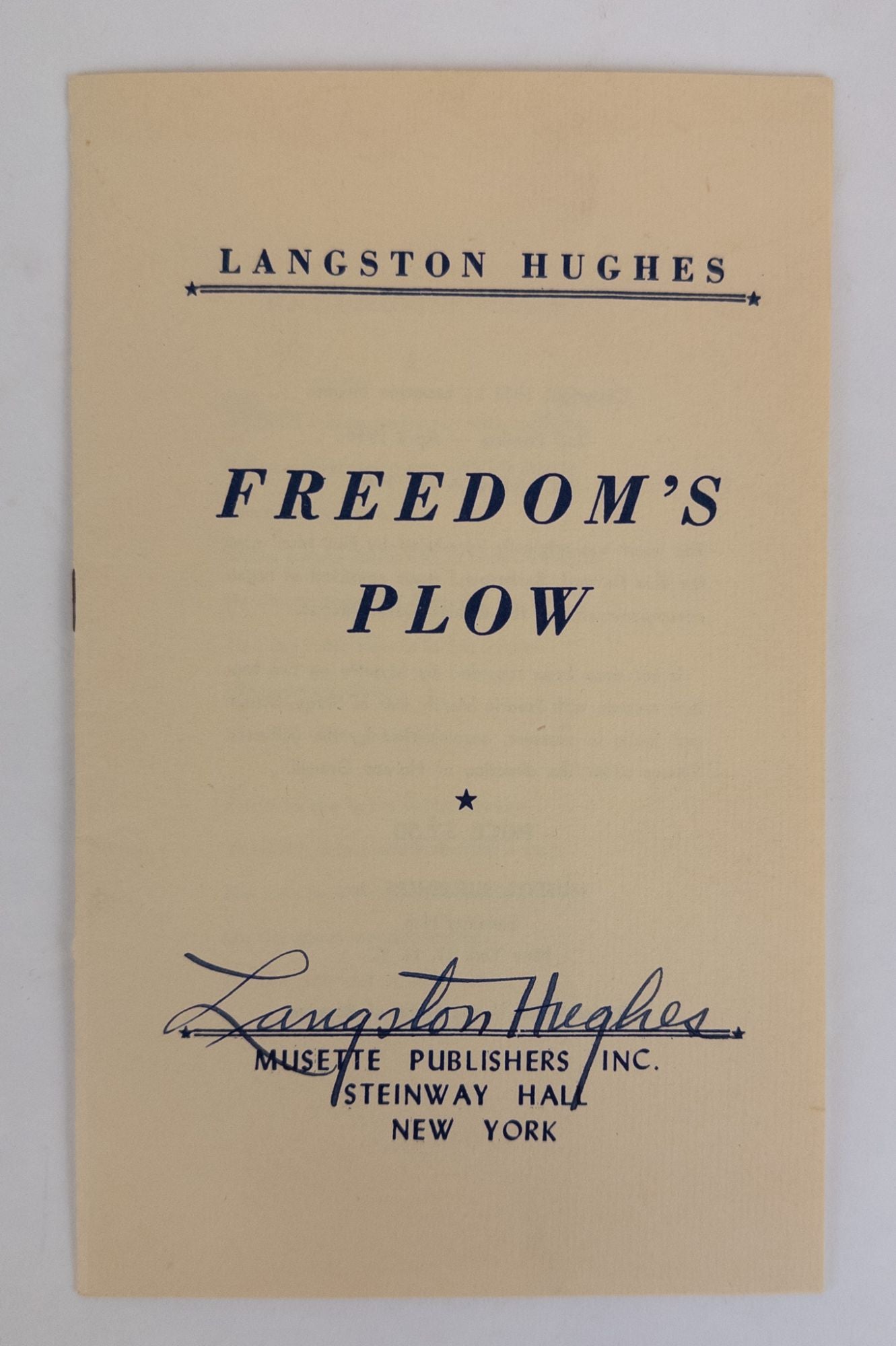 Product Image for FREEDOM'S PLOW [Signed]