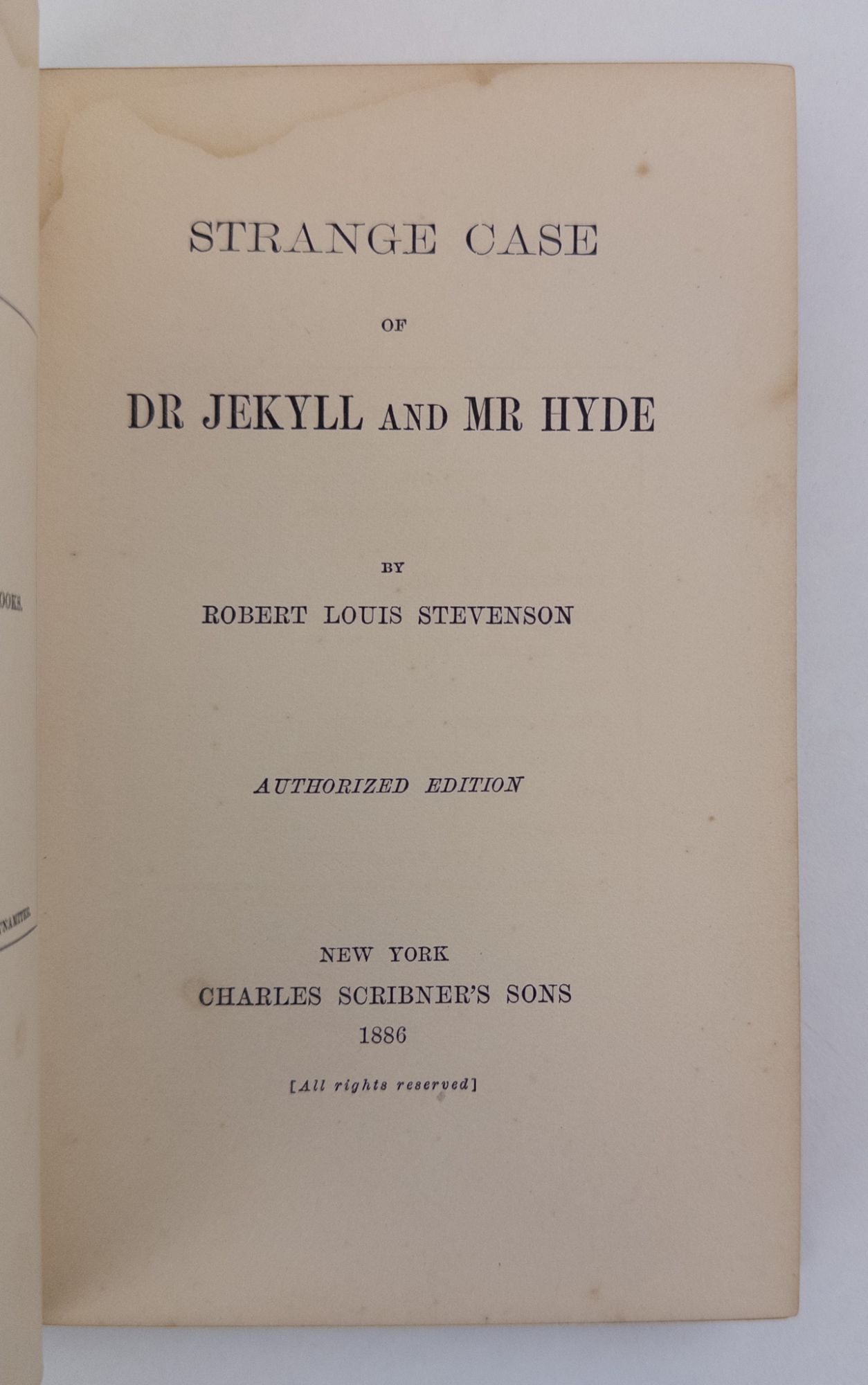 Product Image for STRANGE CASE OF DR. JEKYLL AND MR. HYDE