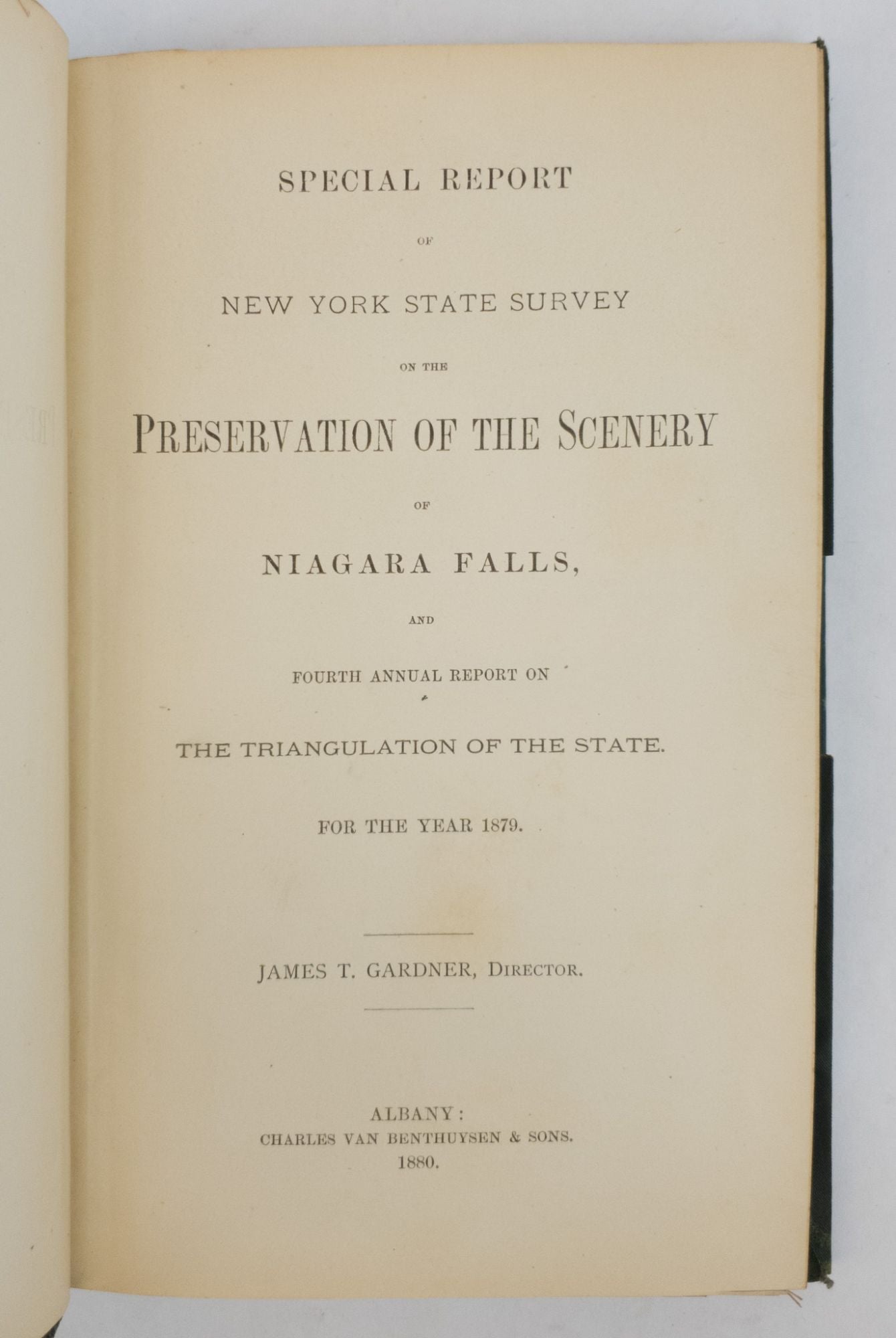 Product Image for SPECIAL REPORT OF NEW YORK STATE SURVEY ON THE PRESERVATION OF THE SCENERY OF NIAGARA FALLS, AND FOURTH ANNUAL REPORT ON THE TRIANGULATION OF THE STATE FOR THE YEAR 1879