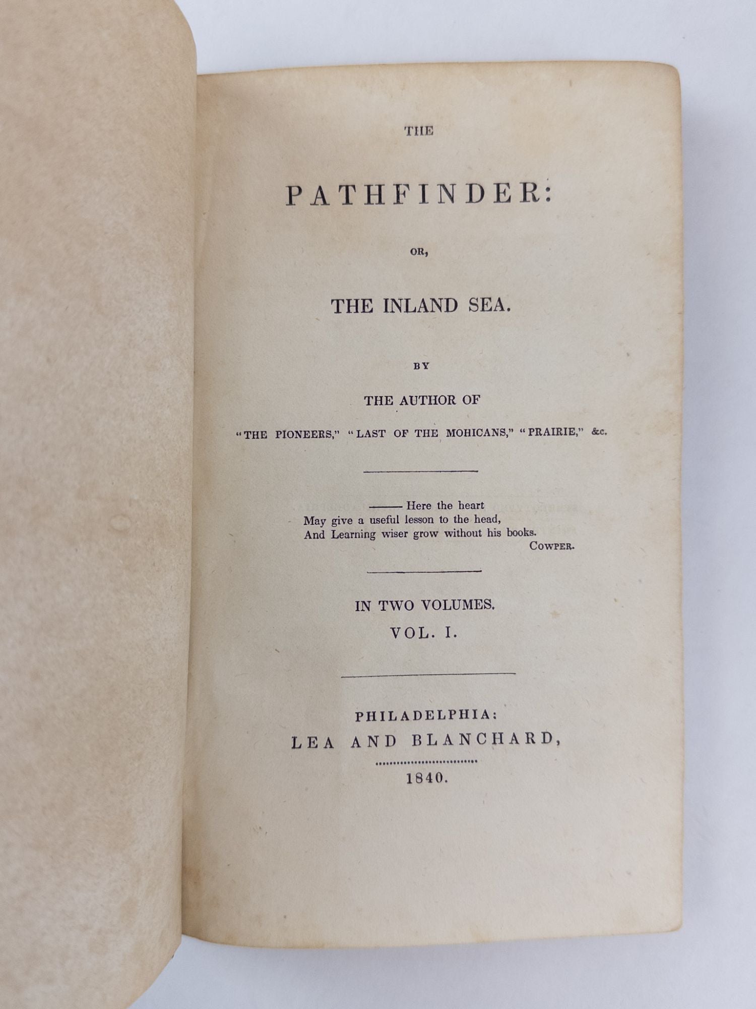 Product Image for THE PATHFINDER: OR, THE INLAND SEA [Two Volumes]