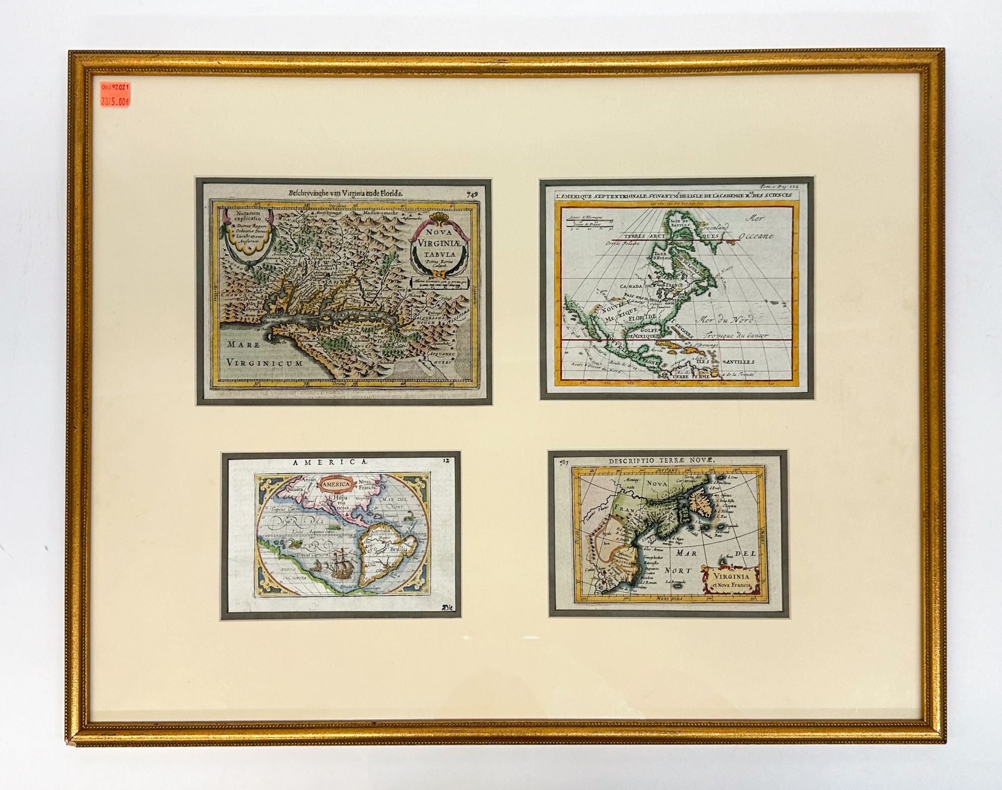 Product Image for FOUR MAPS OF AMERICA, c. 1610-1707