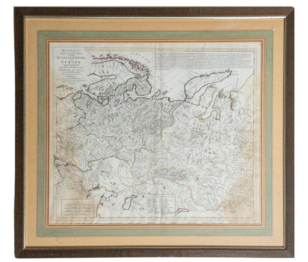 Product Image for NEW POCKET MAP OF THE RUSSIAN EMPIRE IN EUROPE, COMPREHENDING ALSO THE WEST PART OF THE EMPIRE IN ASIA, FROM THE SR. D'ANVILLE, OF THE ACADEMY OF SCIENCES OF PETERSBURG